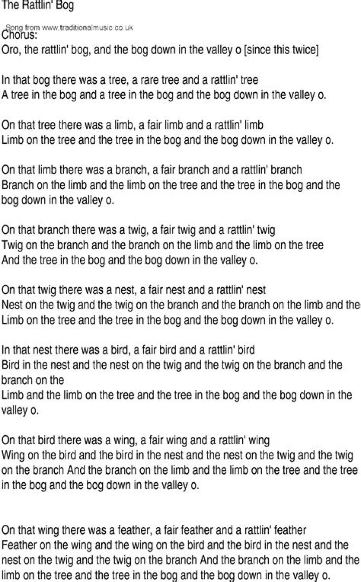 Rattlin bog lyrics |