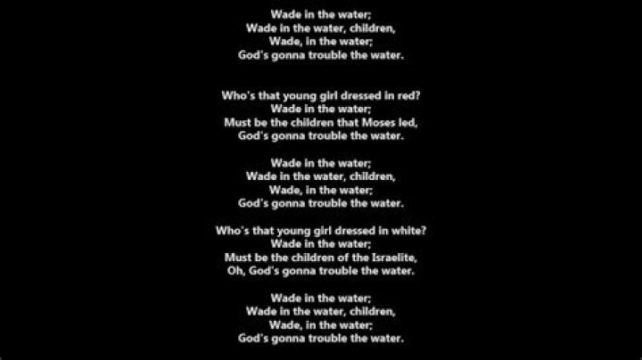 Wade in the water lyrics |